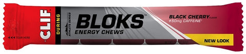 CLIF Shot Bloks Energy Chews for Active Sports - Black Cherry (+caffeine)